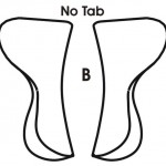 Abb. B Schematische Darstellung des Weiten-Kissenkanals ohne Laschen (Tabs)